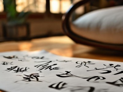 四字书法展现生活热爱之美