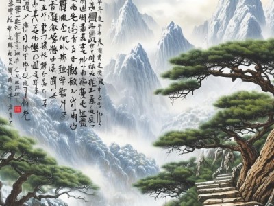 寒山石径斜行书之美，书法赏析之旅