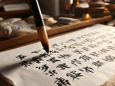 书法艺术，四字七行间的韵味探寻