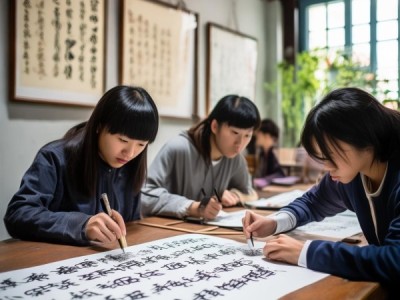 传承颜真卿硬笔书法艺术的三人行书画艺术学校