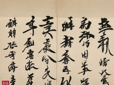 行书画卷，行云流水之美