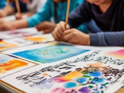校园翰墨飘香，小学生五六年级硬笔书法与绘画艺术风采展