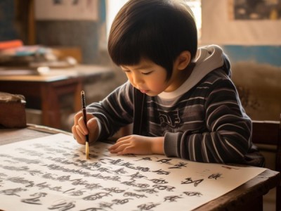 五年级学生书法展，生活因书艺焕新彩