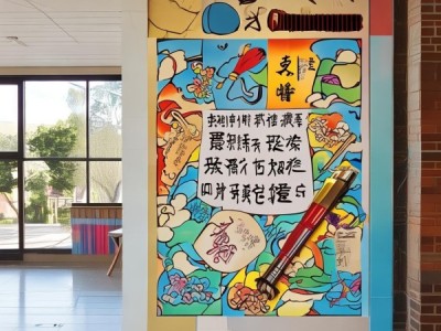 校园风采绽放，四年级书法文化传承手抄报展