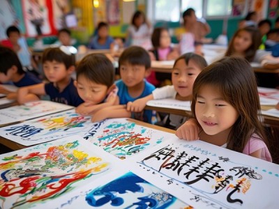 中小学生硬笔书画作品展映艺术青春风采