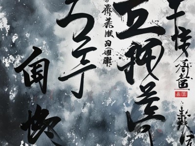 年味浓墨重彩，传统水墨书法在光影中的新春演绎