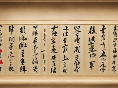 四尺整满江红行书佳作，一场艺术鉴赏的江上之旅