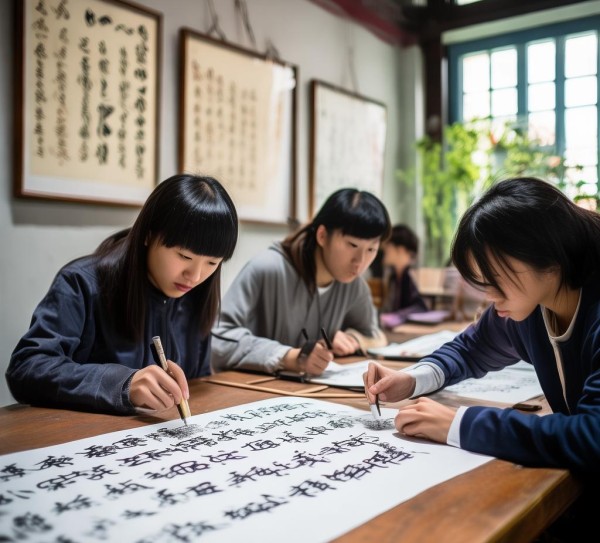 传承颜真卿硬笔书法艺术的三人行书画艺术学校,三人行书画艺术学校，传承硬笔颜真卿书法艺术的摇篮,书法艺术,第1张