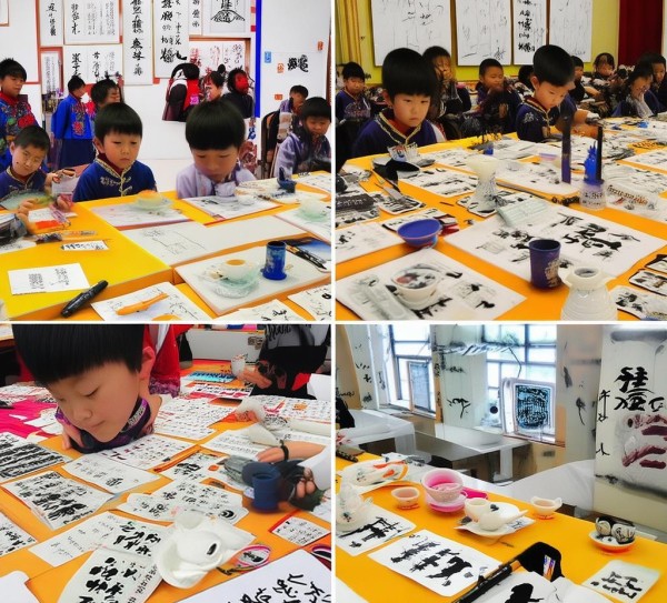 二年级书法节文创盛宴，生活用品创意焕新,二年级书法节文创比赛场，创意无限，生活用品焕新颜,书法艺术,第1张