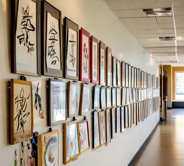 童心绘校园——二年级硬笔书画作品展览风采,二年级硬笔书画作品展评，墨香校园，童心飞扬,书法艺术,书法,硬笔书画,第1张