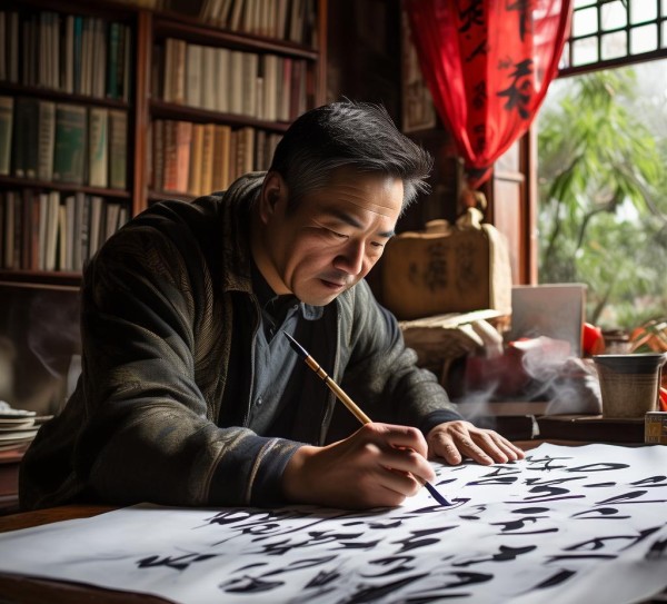 硬笔书法，墨香中传承爱国情与生活热爱,挥毫泼墨展豪情——硬笔书法中的爱国情怀与生活热爱,书法,第1张