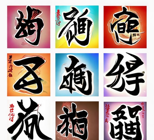 传承与创新，九宫格书法动态视觉素材展现,九宫格书法动态图片素材，传承文化，创新视觉体验,书法艺术,书法,第1张
