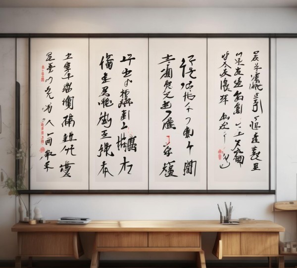 飘逸韵味，六格四行书法艺术赏析,六格四行书法作品欣赏，墨香飘逸，韵味无穷,书法艺术,书法,第1张