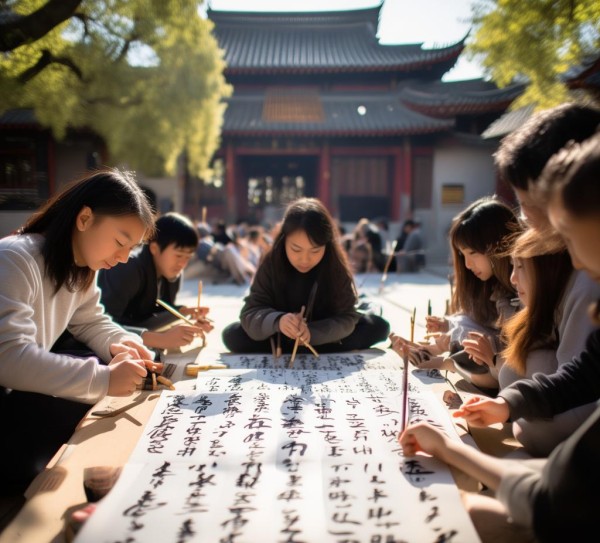 墨香校园，探寻美好校园生活的书法意境,墨香校园，美好的校园生活书法感悟,书法艺术,书法,第1张