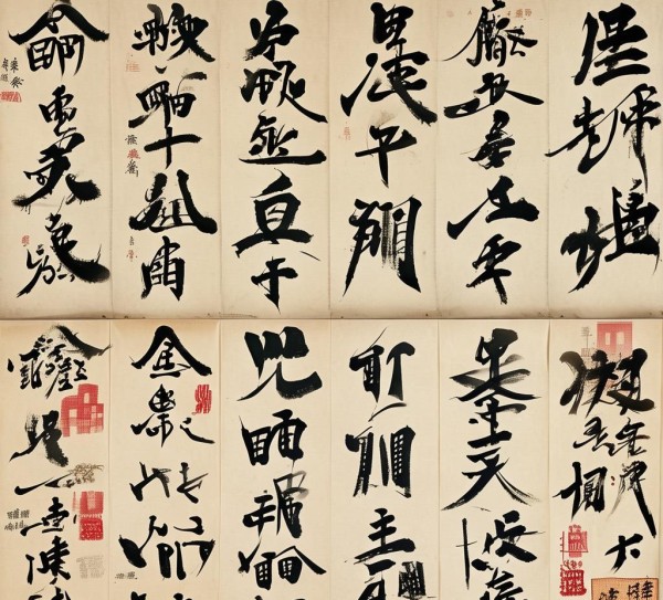 八大山人书法艺术精粹与历代名家范本鉴赏,历代书法名家大图范本，八大山人书法艺术探析,书法艺术,书法,第1张