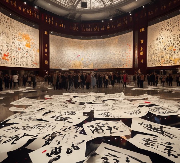 长三角书法艺术盛宴，百名名家作品邀请展开幕,墨香飘溢长三角，百名书法名家作品邀请展盛大开幕，艺术盛宴启幕！,书法艺术,书法,第1张