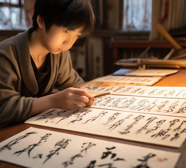 CCPT硬笔书法四级真题解析，技法与审美双管齐下,深入解析CCPT书画等级考试硬笔书法四级真题，技法与审美并重,书法艺术,书法,第1张