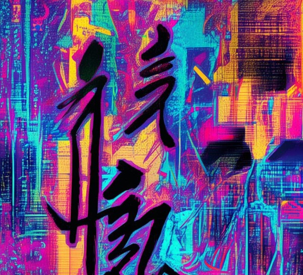 现代演绎与梗生，动态书法艺术之谜揭秘,动态书法作品，书法艺术的现代演绎与网络梗的诞生之谜,书法艺术,书法,第1张