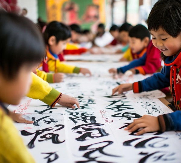童真墨香飘，书法展童趣,墨香飘溢，童真飞扬—小学生动态书法作品展示活动精彩纷呈,书法,书法艺术,第1张