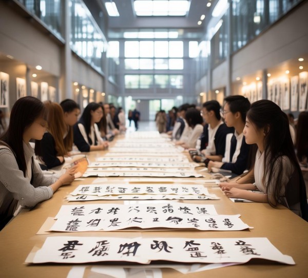 翰墨飘香校园行——我校书法作品展览掠影,墨香溢校园，翰墨展风采——记我校大学校园生活书法作品展,书法,书法艺术,第1张