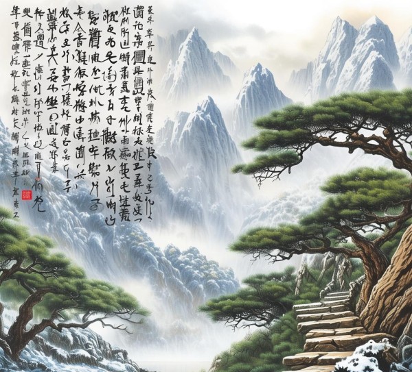 寒山石径斜行书之美，书法赏析之旅,远上寒山石径斜—行书书法作品赏析之旅,书法,书法艺术,第1张