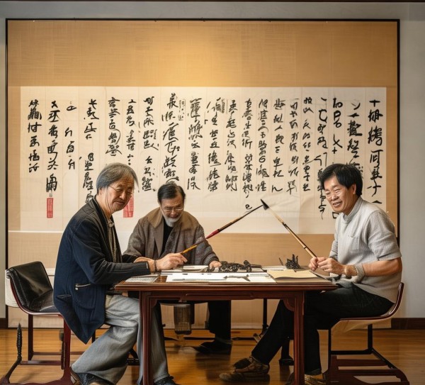 论语智慧·笔尖流淌，三人行书法艺术赏析,三人行书法作品欣赏，论语智慧在笔尖流淌,书法,书法艺术,第1张