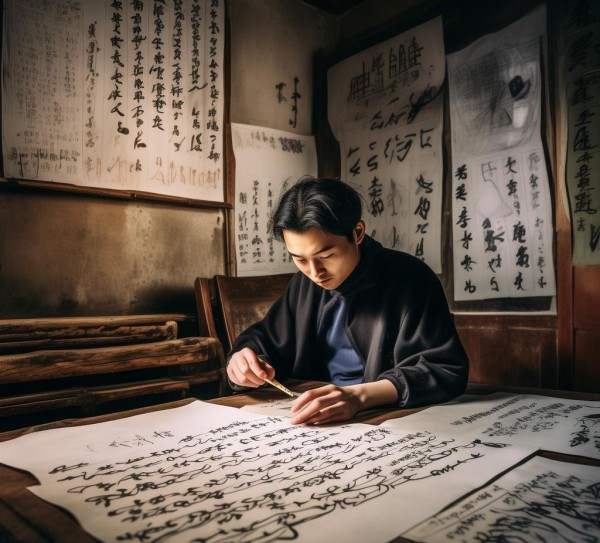 书法融入生活之美,墨香绕指间，书法已经成为我们生活的一部分,书法,书法艺术,第1张