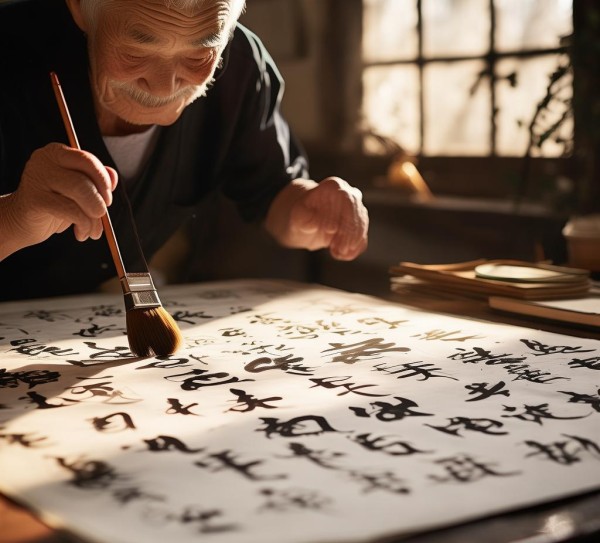 翰墨飘香，爱国情怀映书卷,挥洒笔墨，书写热爱生活热爱祖国的书法情怀,书法,书法艺术,第1张