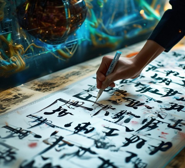 人民日报上的硬笔书法动态图，传统艺术与现代科技的交汇,硬笔书法动态图在人民日报的展现，传统艺术与现代科技的完美融合,书法,书法艺术,传统艺术,第1张