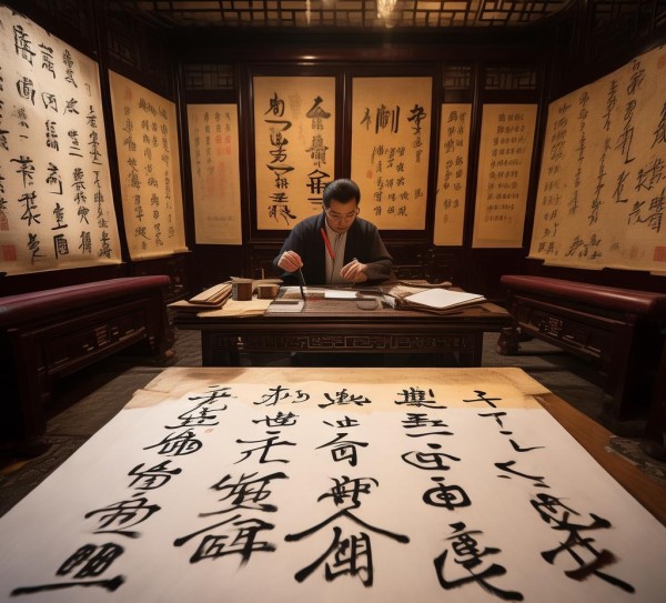 书法生活之美，四字书法作品赏析之旅,墨香四溢，热爱生活——四字书法作品赏析之旅,书法,书法艺术,第1张