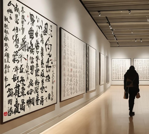 墨香漫步，书法艺术中的韵味与审美之旅,漫步艺术长廊，张行书法作品中的独特韵味与审美享受,书法,书法艺术,第1张