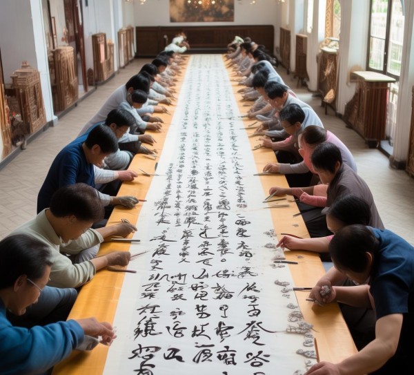 华信书画院与硬笔协会联手，开启书法艺术新征程,华信书画院携手中国硬笔协会，共绘书法艺术新篇章,书法,书法艺术,第1张