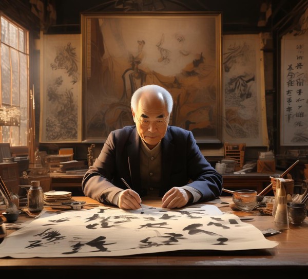 邱振中，书法理论巨擘邱振中的学术巅峰揭秘,邱振中，书法理论界的璀璨明珠—揭秘书法理论天花板邱振中的学术成就,书法,书法艺术,第1张