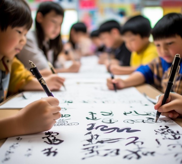三年级学子硬笔书画展，开启艺术之旅的童真篇章,三年级下册硬笔书画图片，孩子们的艺术之旅,书法,书法艺术,硬笔书画,第1张