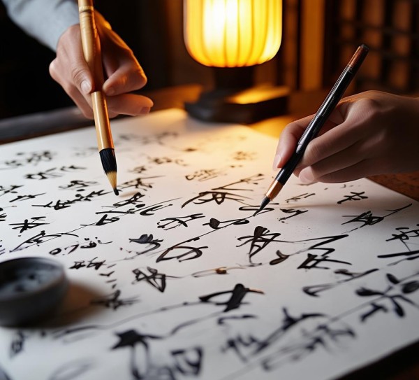 书法点画精粹，方圆点动态绘制技巧揭秘,书法艺术中的方点圆点动态图绘制技巧解析与示范,书法,书法艺术,第1张