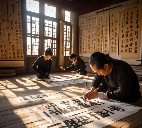 邯郸三人行书画院，硬笔书法传承与创新之旅,邯郸三人行书画院，硬笔书法的艺术传承与创新之旅,书法,书法艺术,传统艺术,第1张