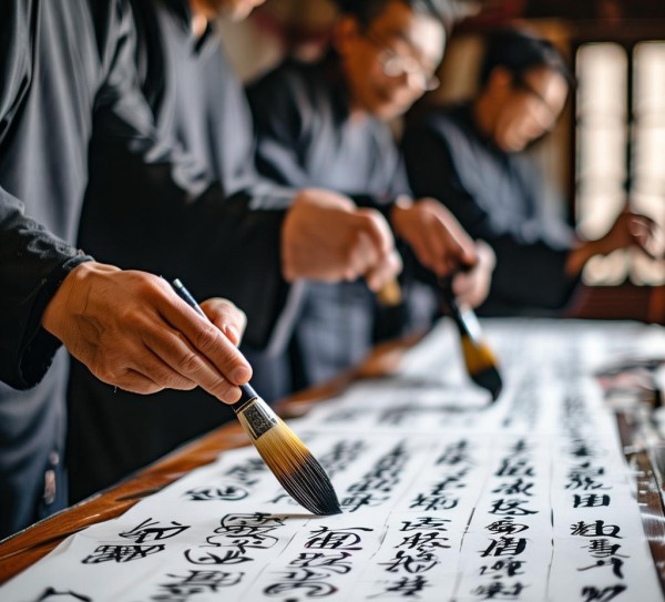 笔尖巅峰，四大书法名家传承之最,广东四大书法名家排名榜，墨香传承，笔尖上的艺术巅峰,书法,书法艺术,第1张