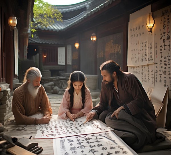 飘万家墨香，书法家家的生活画卷,墨香飘万家——书法家一家人的生活画卷,书法,书法艺术,龙蛇,第1张