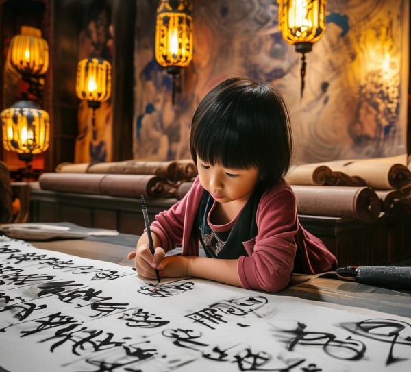 柳长宗，三年级书法奇才的硬笔艺术征途,柳长宗硬笔书画艺术之旅，三年级小学生的书法奇才之路,书法,书法艺术,硬笔书画,第1张