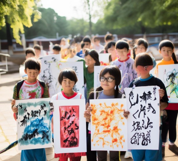 童真童画，小学生硬笔画作品绽放校园艺术光彩,墨香校园，小学生硬笔画书画作品展现童真艺术风采,硬笔画,第1张