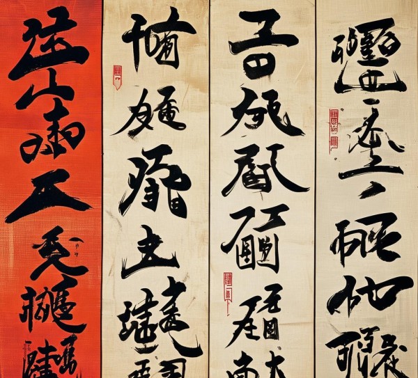 书法风采，四大名家风格迥异，作品各领风骚,四大书法名家及其作品之别，风格迥异，各领风骚,书法,书法艺术,第1张