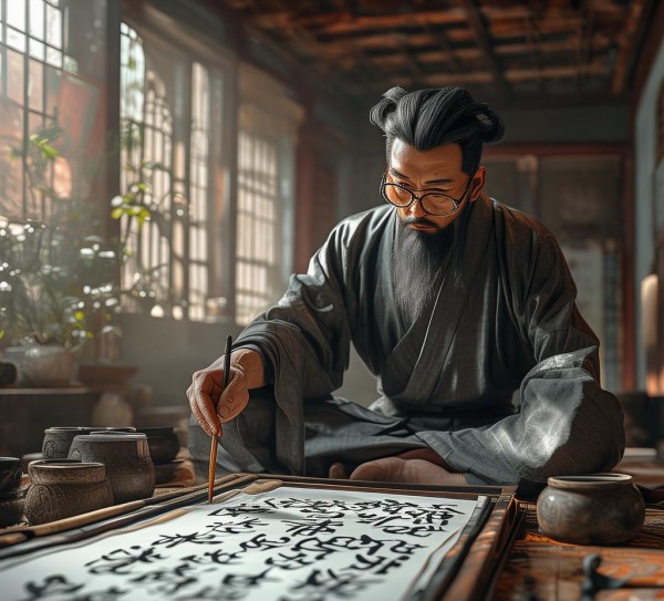 唐代书法艺术的多维审视，技法、意境与审美融合,唐代书法理论探析，技法、意境与审美三维度,书法,书法艺术,第1张