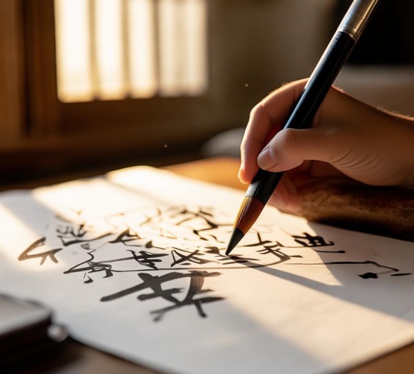 四字书法，墨舞生活美学探微,墨舞生活，笔落热爱—四字书法中的生活美学,书法,书法艺术,生活美,第1张
