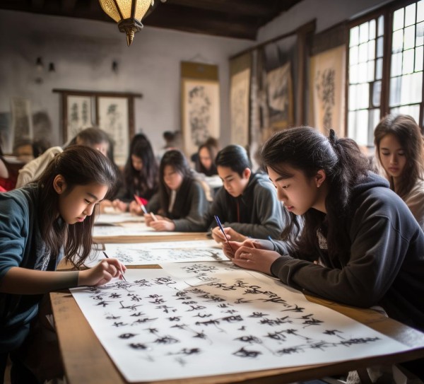 书法课，塑造大学生青春梦的艺术熏陶,墨香浸染青春梦，书法课对大学生活的多重影响,书法,书法艺术,青春,第1张