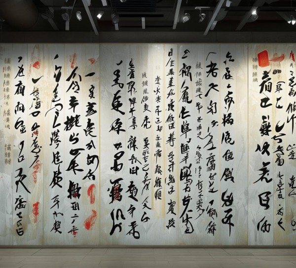 科技赋能书法，动态背景墙素材的创新魅力探索,书法艺术与科技融合，探索书法背景墙动态图片素材的魅力与创意,书法,书法艺术,传统艺术,第1张