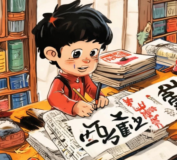 书法启蒙，一年级学生手抄报制作与书法小知识,书法小知识入门，一年级学生手抄报制作指南,书法,第1张